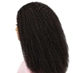 Afro Kinky Curly 2x6 HD Lace Closure 100% Human Hair Glueless Wig